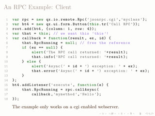 LISA QooxdooTutorial Slides