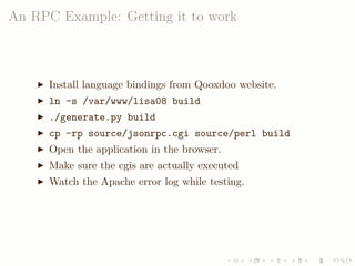 LISA QooxdooTutorial Slides