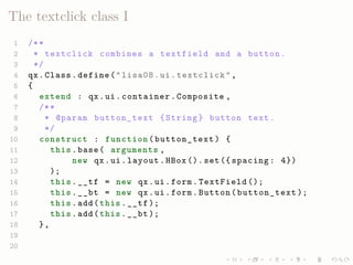 LISA QooxdooTutorial Slides