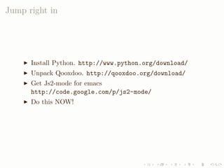 LISA QooxdooTutorial Slides