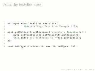 LISA QooxdooTutorial Slides