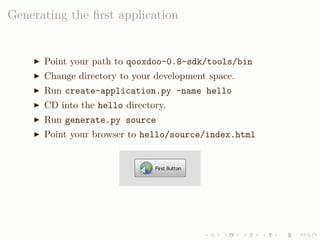LISA QooxdooTutorial Slides
