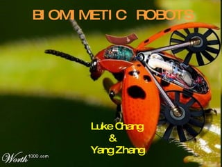 BIOMIMETIC  ROBOTS Luke Chang & Yang Zhang 