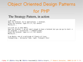 Object Oriented Design Patterns for PHP | ODP