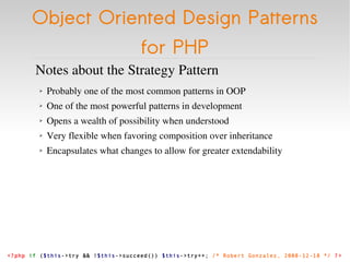 Object Oriented Design Patterns for PHP | PPT