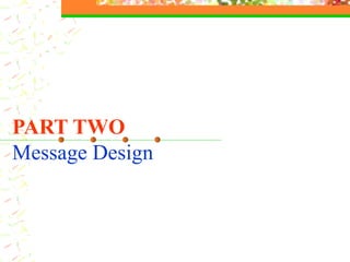 PART TWO Message Design 