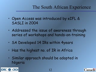 The South African Experience ,[object Object],[object Object],[object Object],[object Object],[object Object]