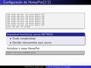 Uso de Honeypots com Honeyd