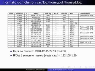 Uso de Honeypots com Honeyd