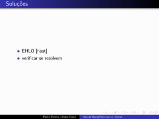 Uso de Honeypots com Honeyd