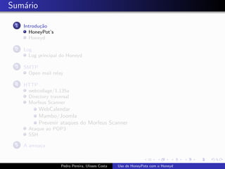 Uso de Honeypots com Honeyd