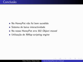 Uso de Honeypots com Honeyd