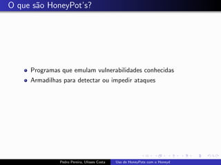 Uso de Honeypots com Honeyd