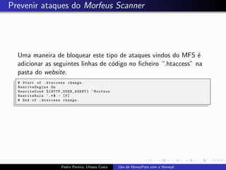 Uso de Honeypots com Honeyd