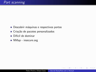 Uso de Honeypots com Honeyd