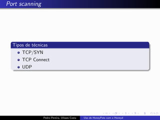 Uso de Honeypots com Honeyd