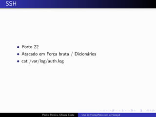 Uso de Honeypots com Honeyd