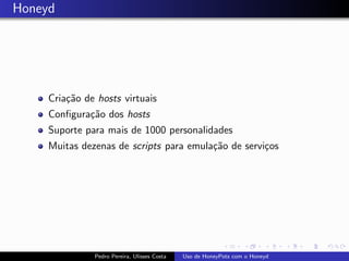 Uso de Honeypots com Honeyd