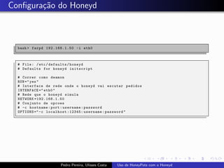 Uso de Honeypots com Honeyd