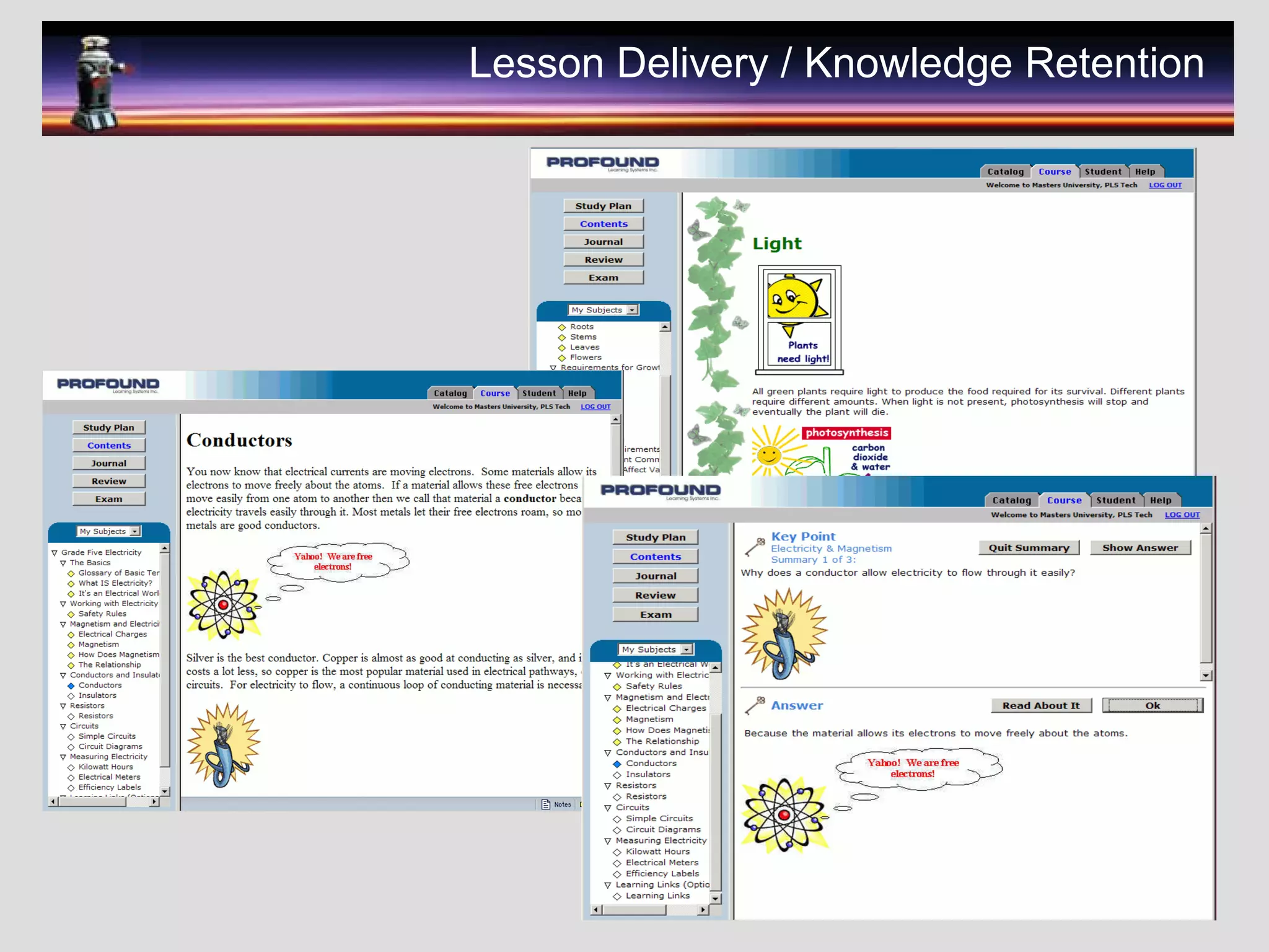 Lesson Delivery / Knowledge Retention
 