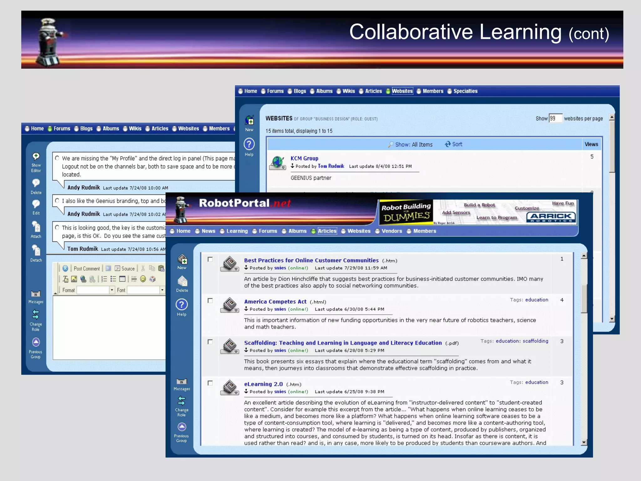 Collaborative Learning (cont)
 
