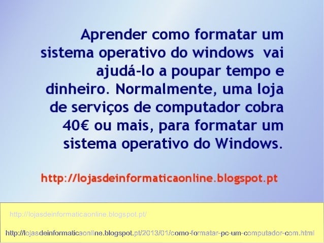 Como formatar slide Como formatar slide
