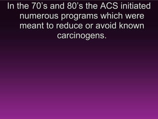 In May 1985 Dr. Gordy Klatt began
      the ACS Relay For Life in
  Tacoma, Washington. He raised
   an amazing $27,000 in the fight
           against cancer.
 