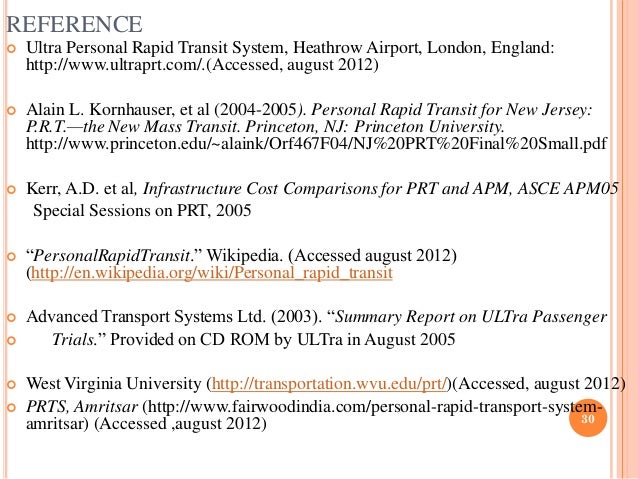 Personal Rapid Transit System