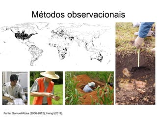 Métodos observacionais




Fonte: Samuel-Rosa (2006-2012); Hengl (2011).
 