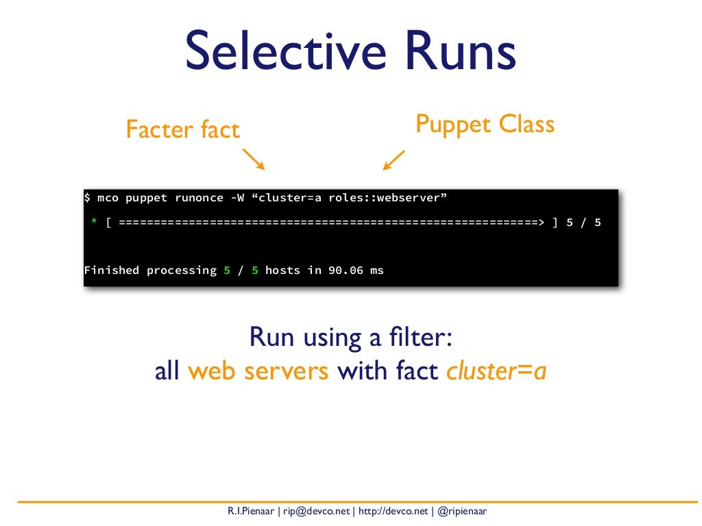 Selective Runs Facter fact Puppet