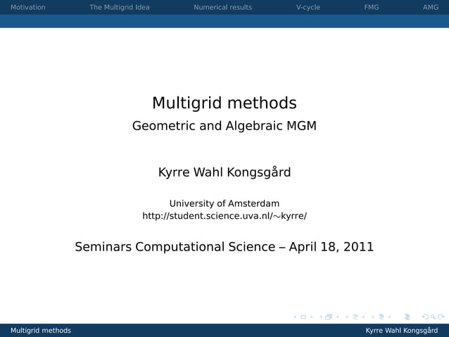 Multigrid Methods | PDF