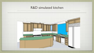 R&D simulated kitchen
 