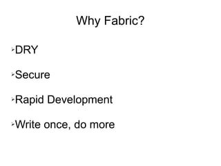Fabric (python) | ODP