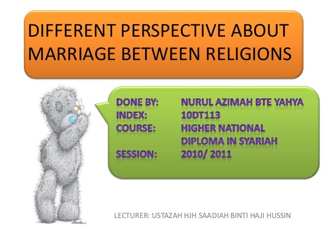 marriage between different religion No, i'm not getting married and no i'm no where near it lol, i'm single but this has been coming up in my mind often of how do people of two different religions. marriage between different religion No, i'm not getting married and no i'm no where near it lol, i'm single but this has been coming up in my mind often of how do people of two different religions.