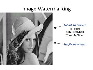 Image Watermarking
 