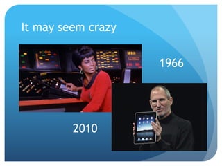 It may seem crazy


                    1966




         2010
 