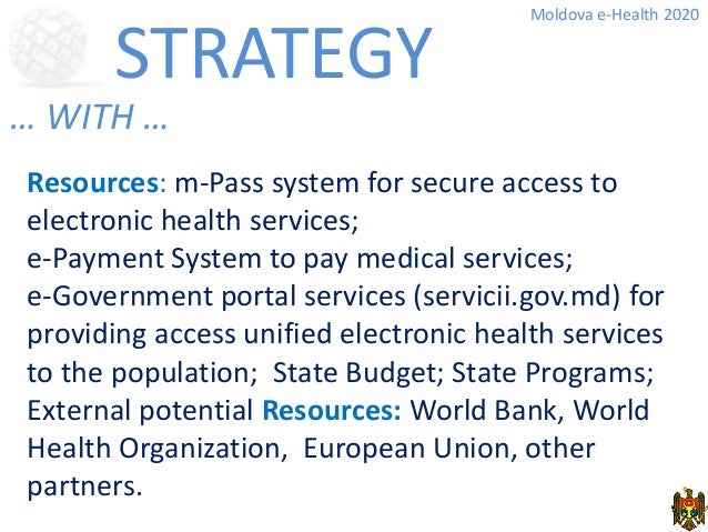 Ehealth Strategy Of Republic Of Moldova Ehealth Strategy Of Republic Of Moldova