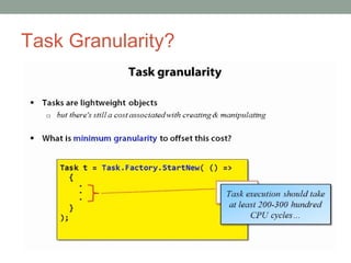Task Granularity?
 