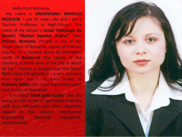 Mihaela Nicoleta Craioveanu Liceul Tehnologic De Servicii Sfantul