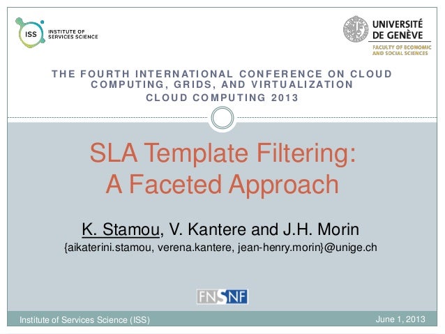 sla template filtering a faceted approach sla template