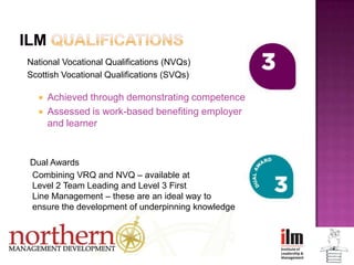 OverviewILM is Europe's largest awarding organisation for leadership and management qualifications