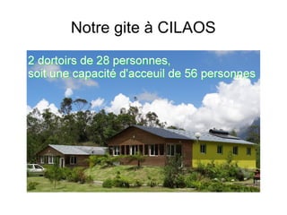 Notre gite à CILAOS
 