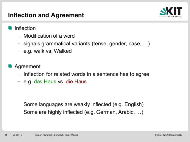 Grammatical Agreement In Smt