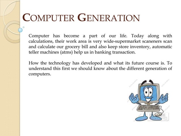 Computer Generation Presentation | PPT