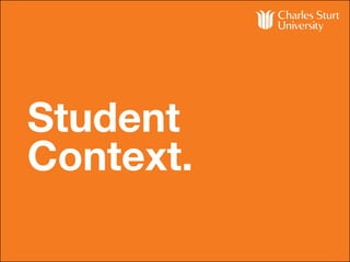 Student
Context.
 