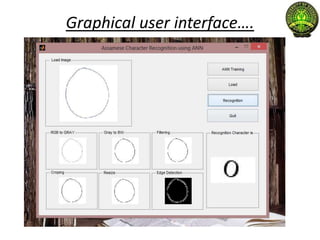 Artificial Neural Network / Hand written character Recognition | PPTX