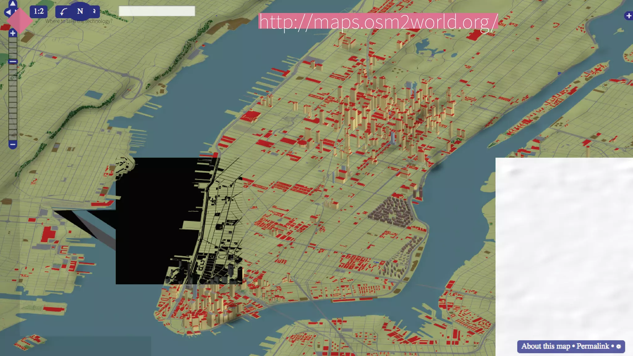 Where to take the technology?

http://maps.osm2world.org/

 