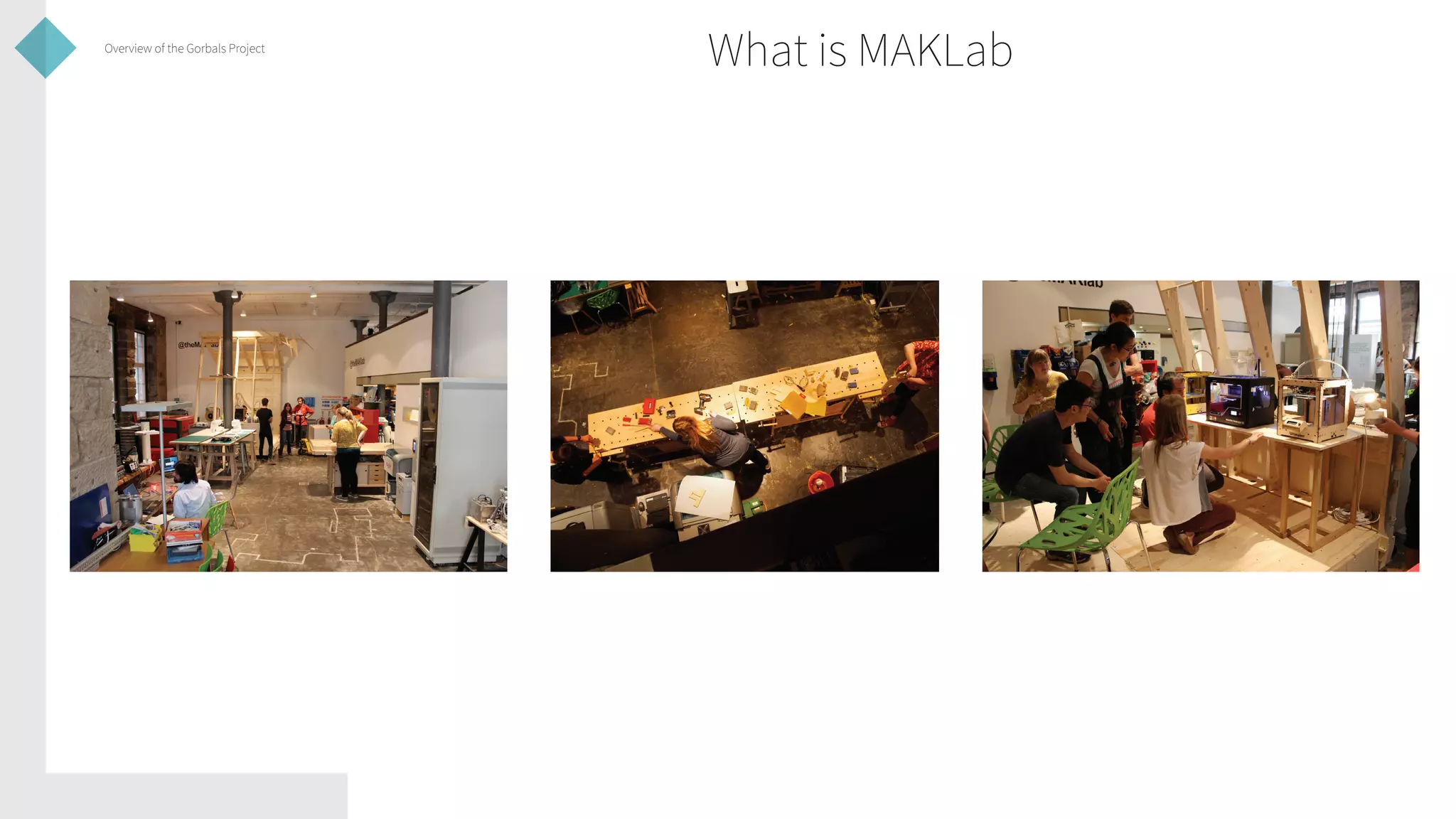 Overview of the Gorbals Project

What is MAKLab

 