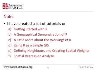 An Introduction to Mapping, GIS and Spatial Modelling in R ...
