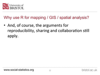 An Introduction to Mapping, GIS and Spatial Modelling in R ...